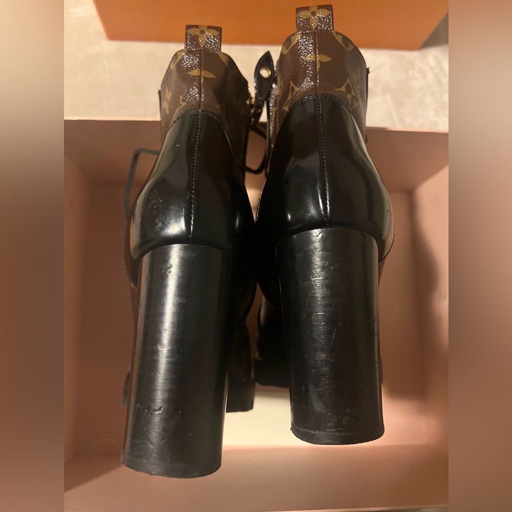 Louis Vuitton Star Trail Ankle Boot Heel Size 40 10 - Picture 5 of 10